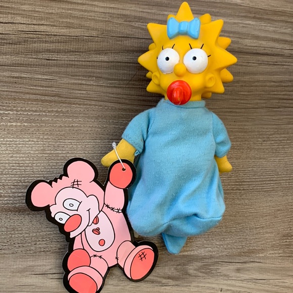 Vintage Maggie Doll The Simpsons 1990 Matt Groening Cartoon character Stuffed - Picture 5 of 5